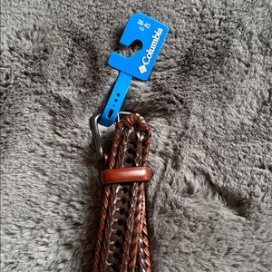 Columbia Tan Braided Leather Trim Accessory